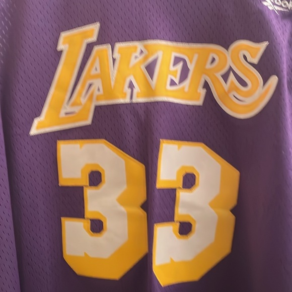 Vintage 80s DS Collectible/Embroidered Reebok #33 Kareem Abdul Jabbar Jersey - Picture 2 of 8